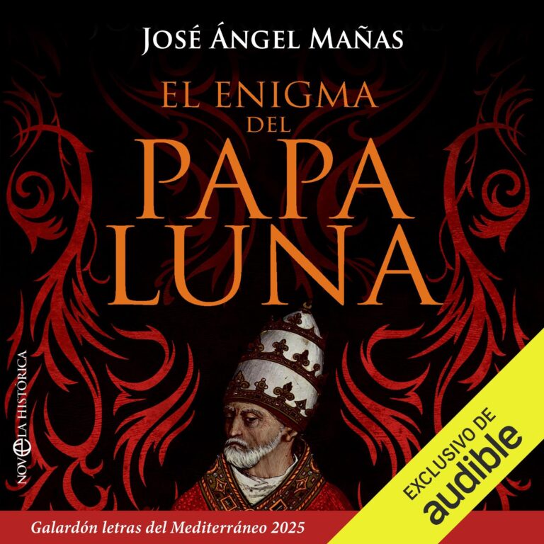 Portada de El enigma del Papa Luna, audiolibro narrado en español