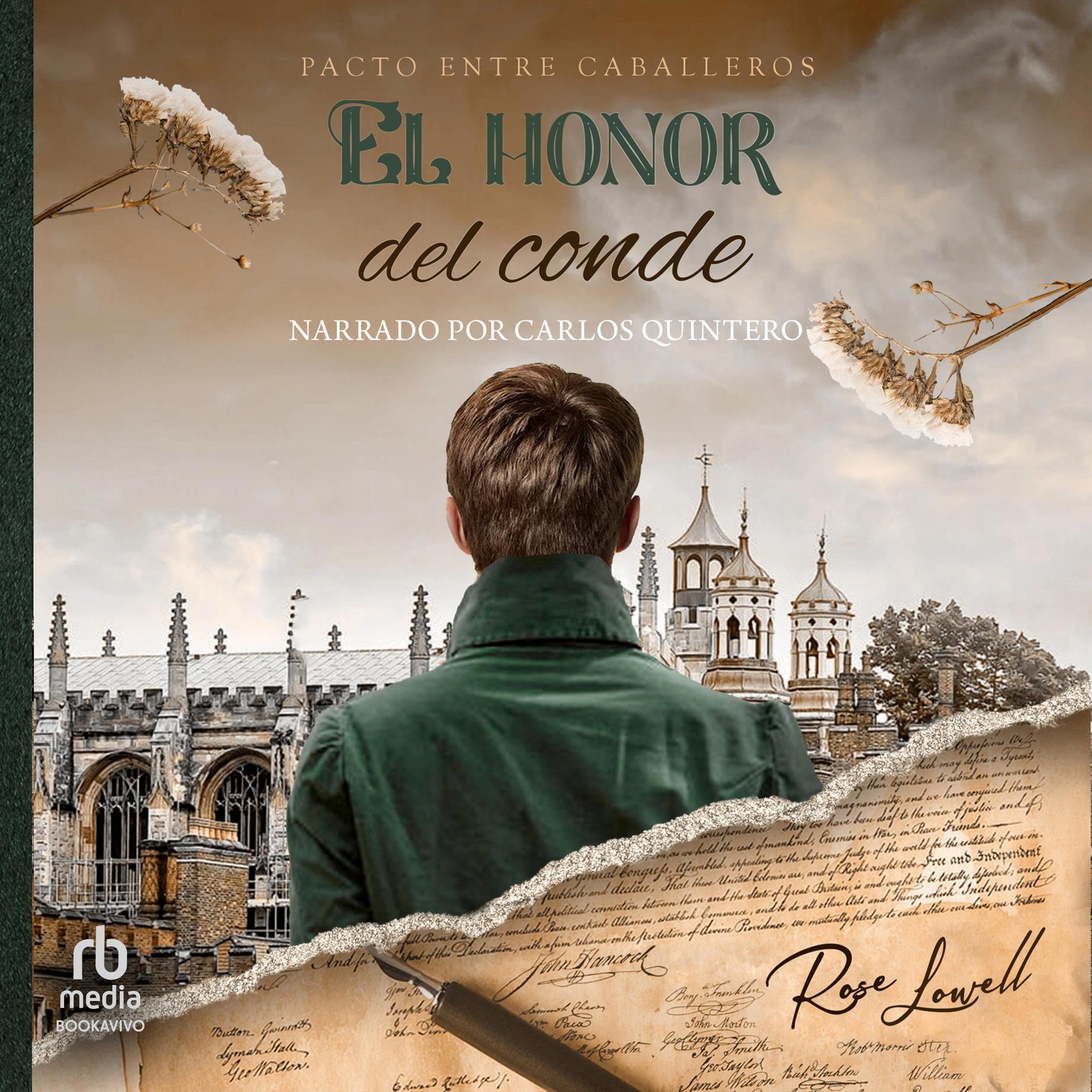 Portada de El honor del conde de Rose Lowell, audiolibro narrado en español