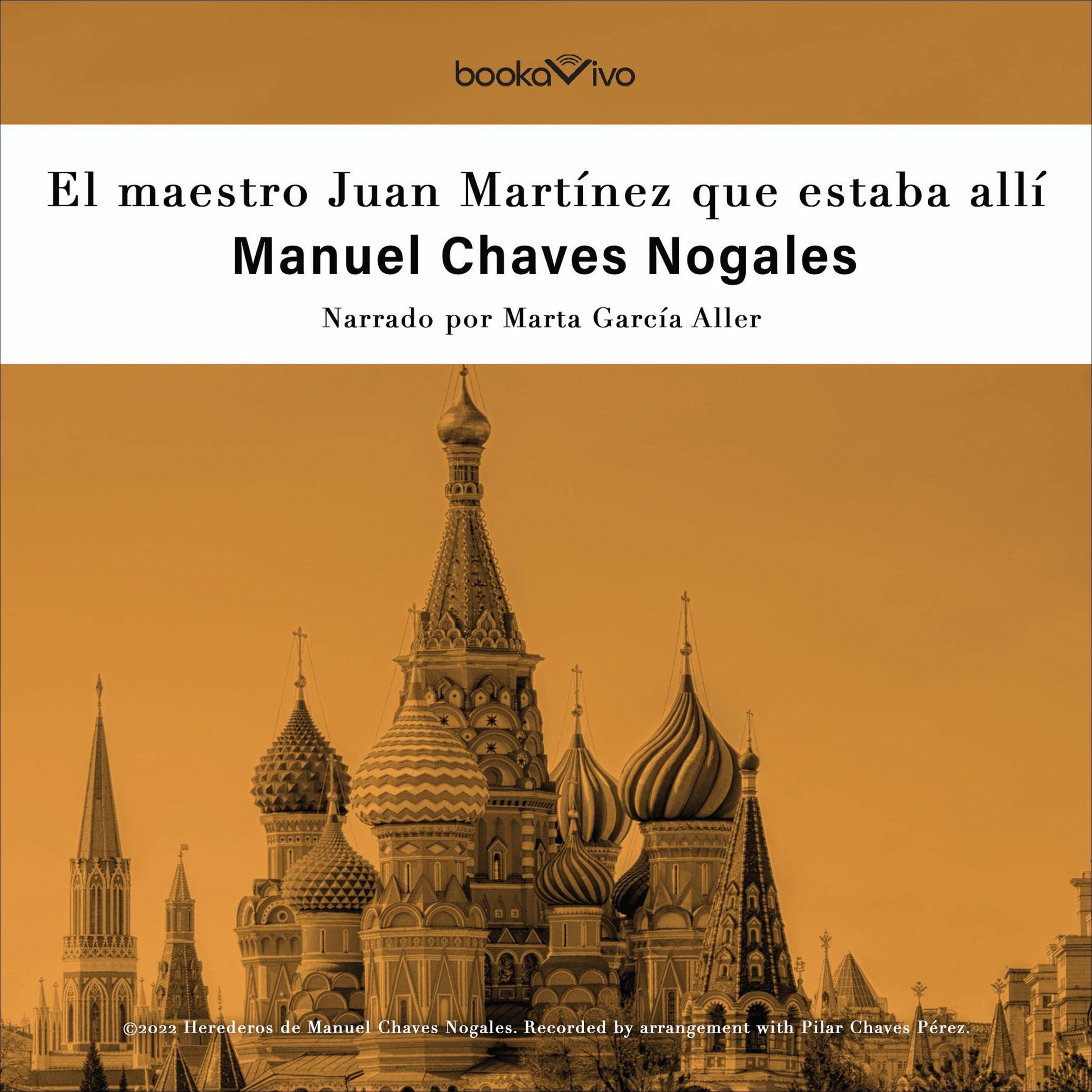 Portada del audiolibro El maestro Juan Martínez que estaba allí de Manuel Chaves Nogales