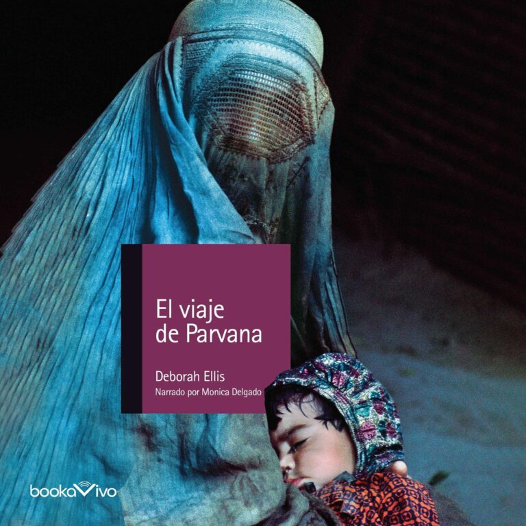 Portada de El viaje de Parvana, audiolibro narrado en español
