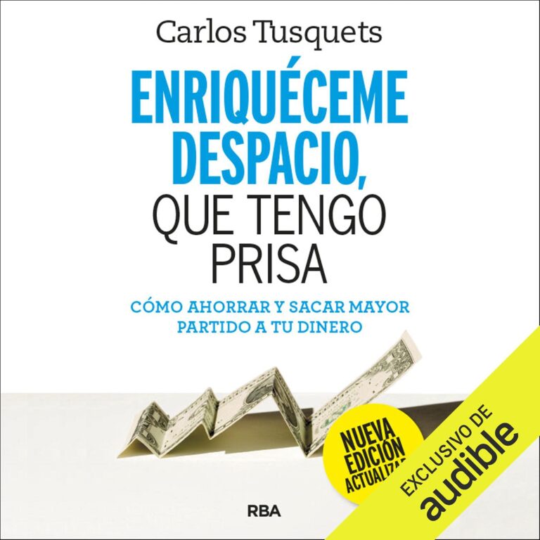 Cubierta del audiolibro Enriquéceme despacio, que tengo prisa