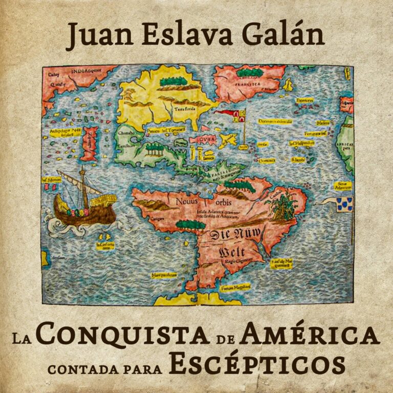 Portada de La conquista de América contada para escépticos, audiolibro narrado en español