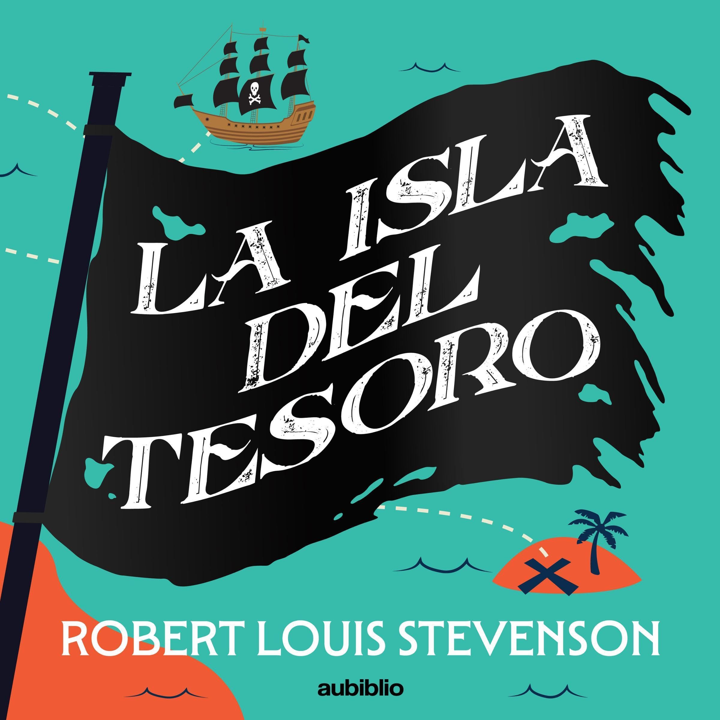 Portada de La isla del tesoro, audiolibro narrado en español