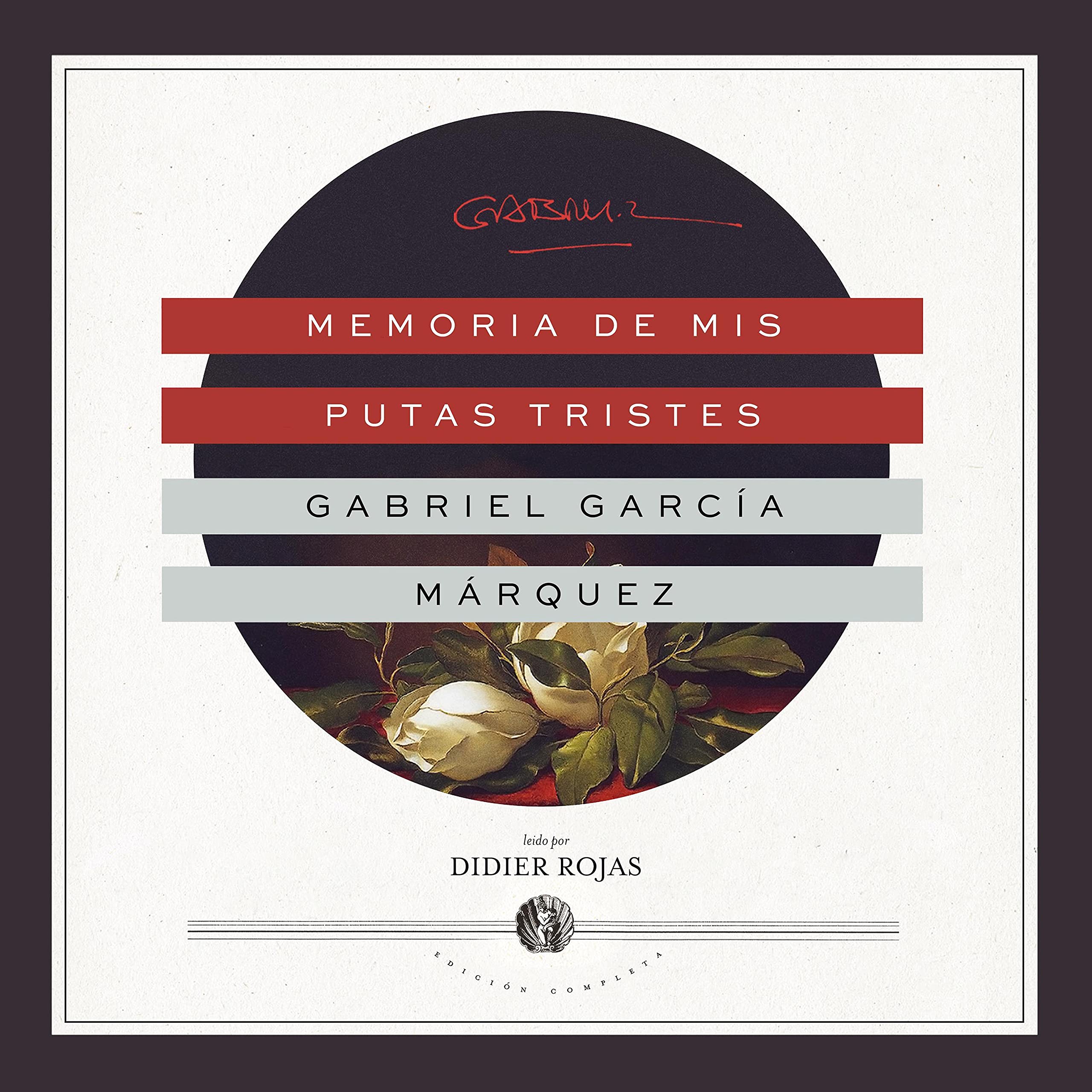 Portada de Memoria de mis putas tristes [Memories of My Melancholy Whores], audiolibro narrado en español