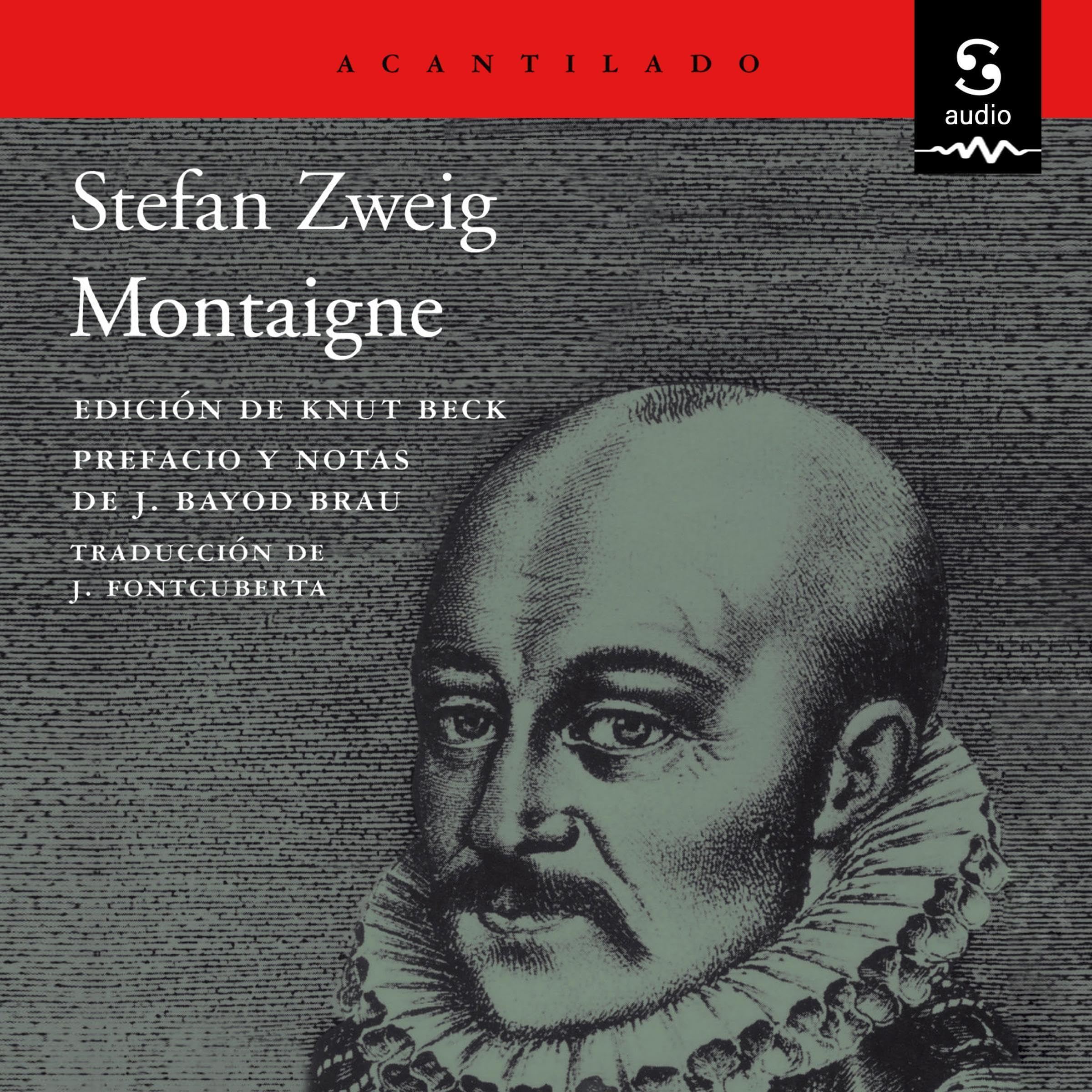 Cubierta del audiolibro Montaigne de Stefan Zweig