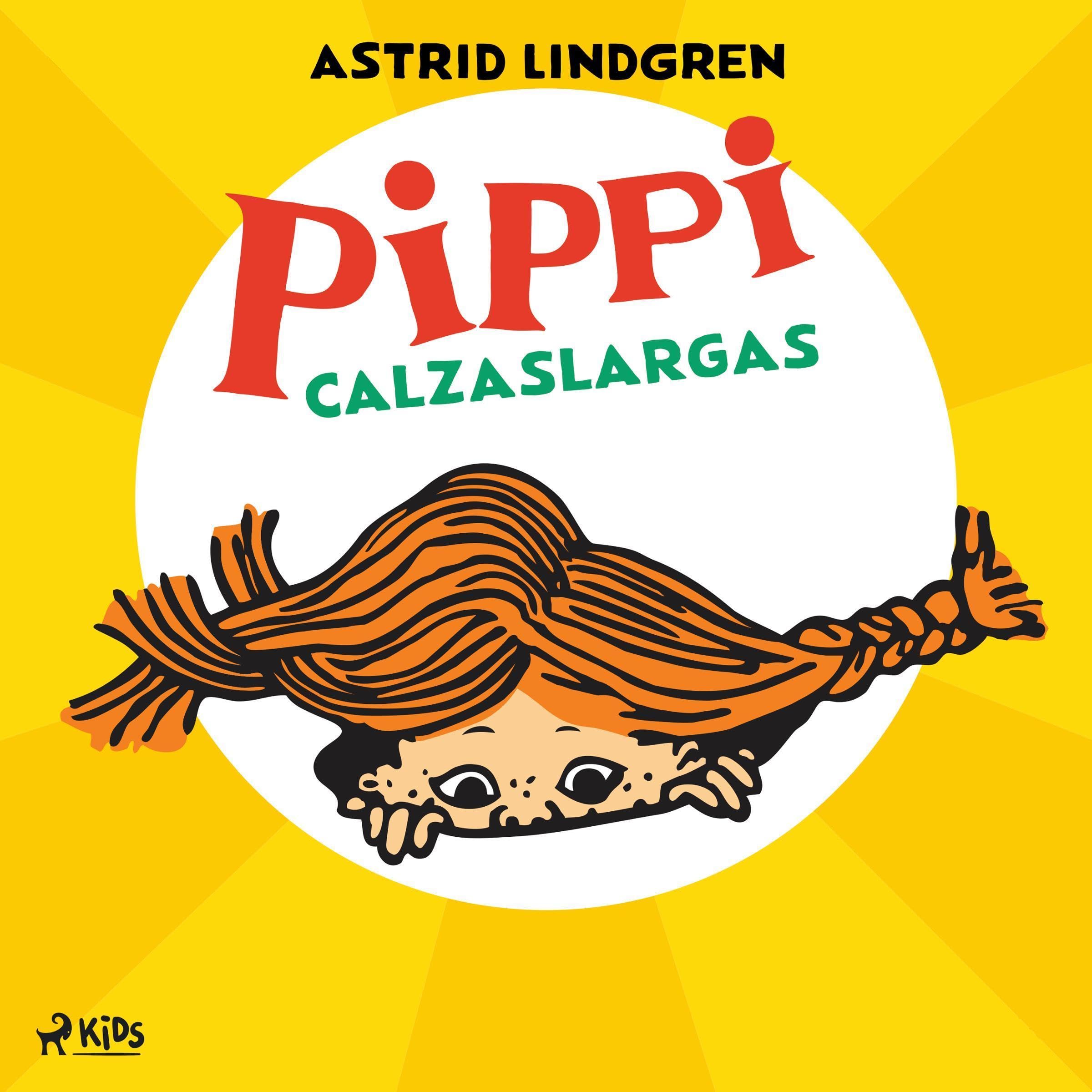 Portada de Pippi Calzaslargas, audiolibro narrado en español