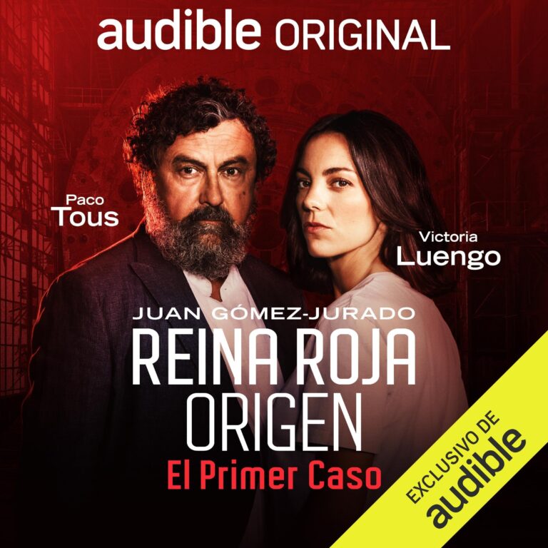 Cubierta del audiolibro Reina Roja – Origen. El primer caso