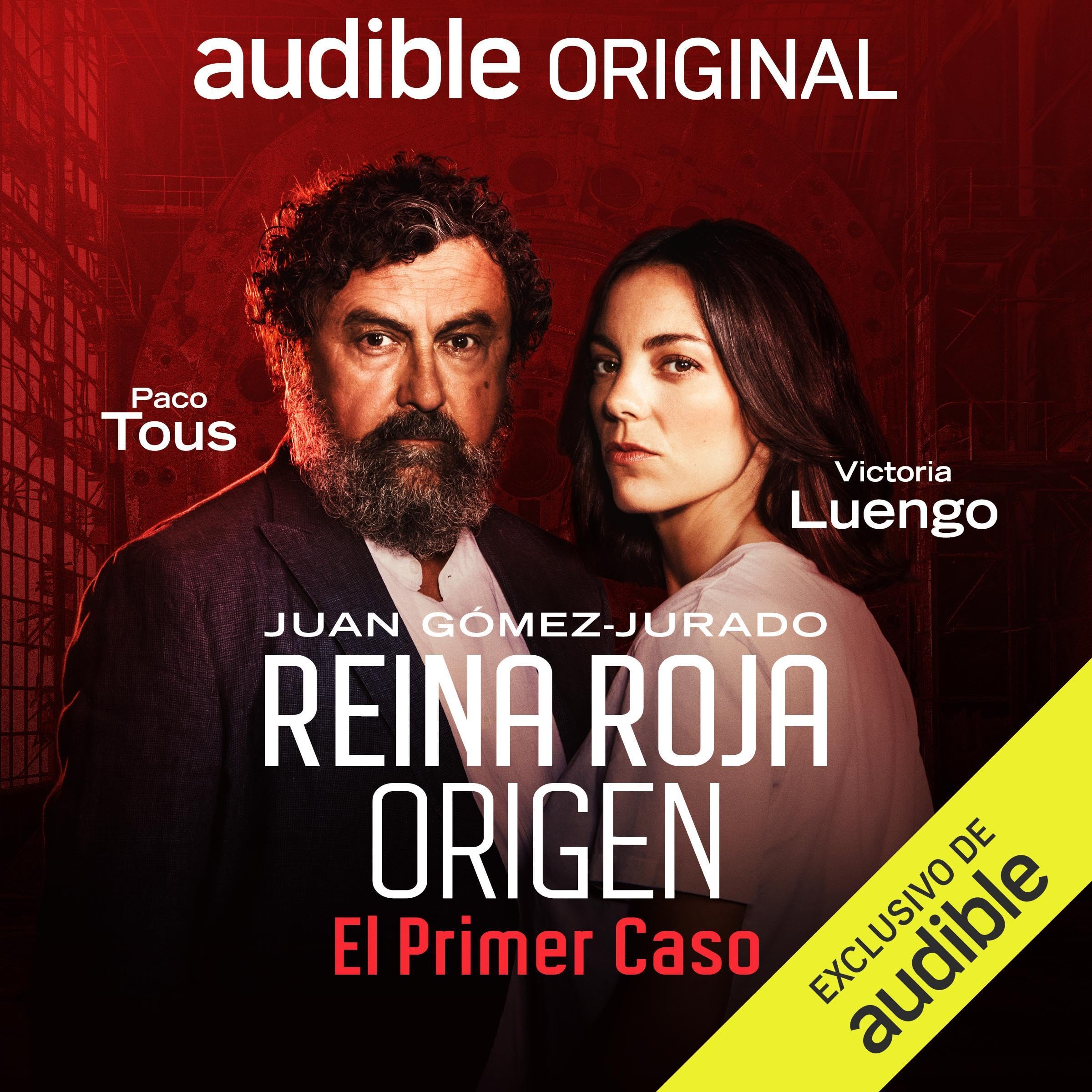 Cubierta del audiolibro Reina Roja – Origen. El primer caso