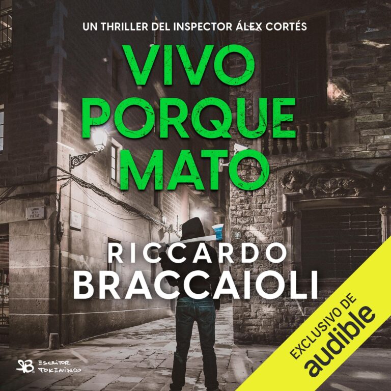 Portada de Vivo porque mato, audiolibro narrado en español