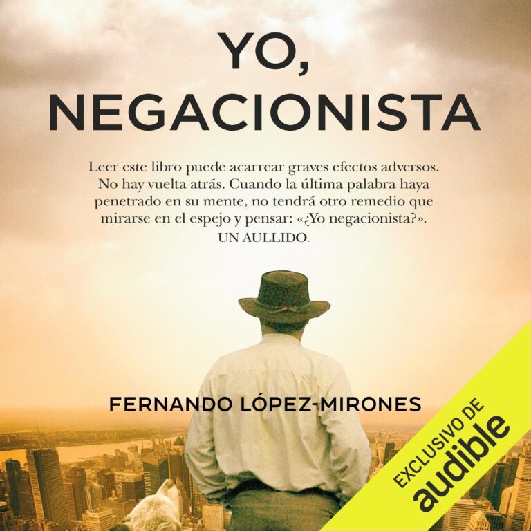 Portada de Yo, negacionista, audiolibro narrado en español