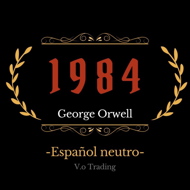 Portada de 1984 de George Orwell, audiolibro narrado en español